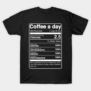 Happiness of Coffee T-Shirt